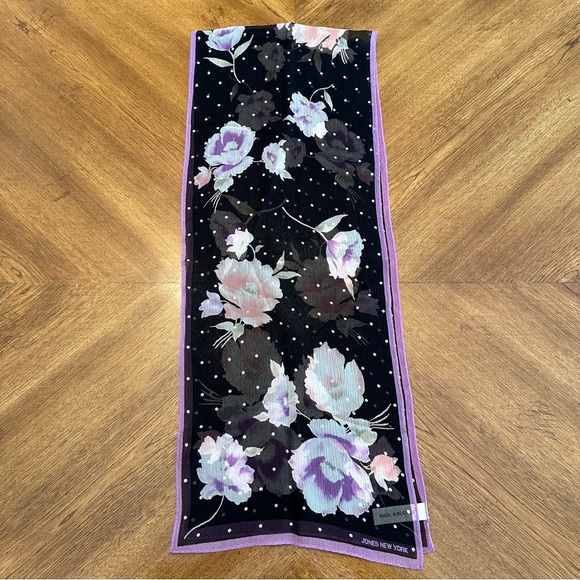 100% Silk Scarf Bundle, Jones NY and The Specialty House Inc. Lot of 2 - Picture 3 of 13